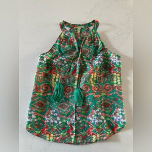 cooper & ella sleeveless halter top - like new- size L